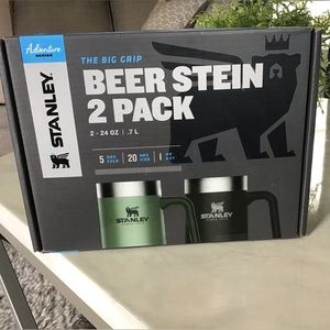 New in the box 2 pack of Stanley beer stein